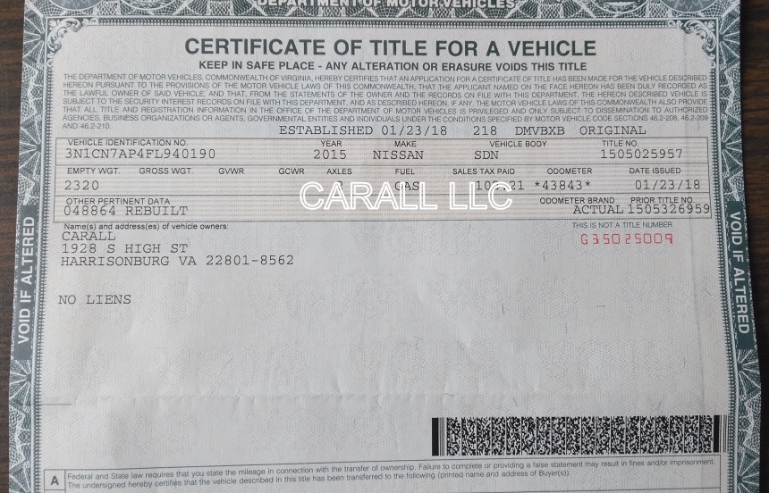 salvage title что это